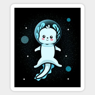 Axolotl Astronaut - Axolotl in the space Magnet